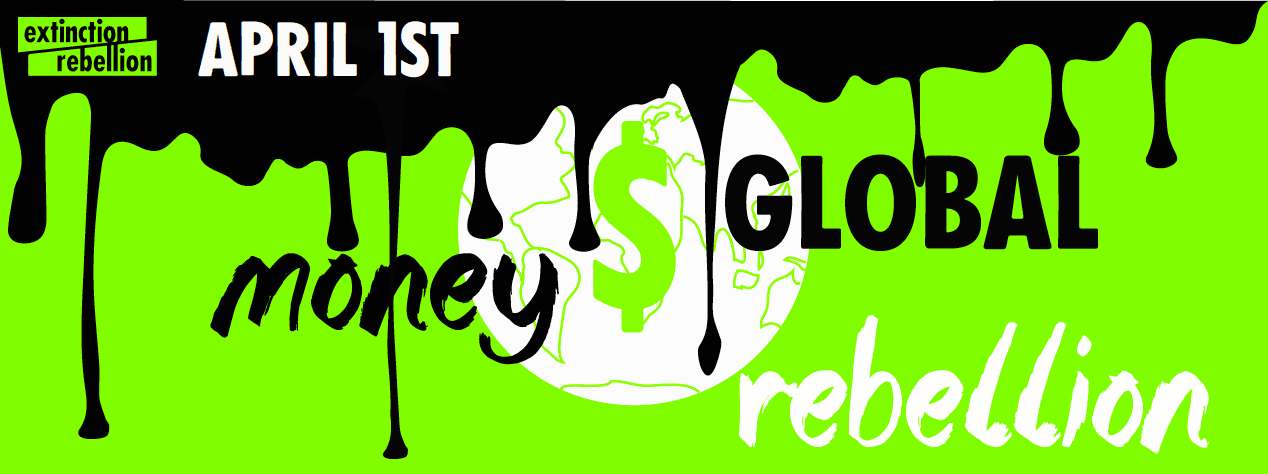 Global money rebellion banner