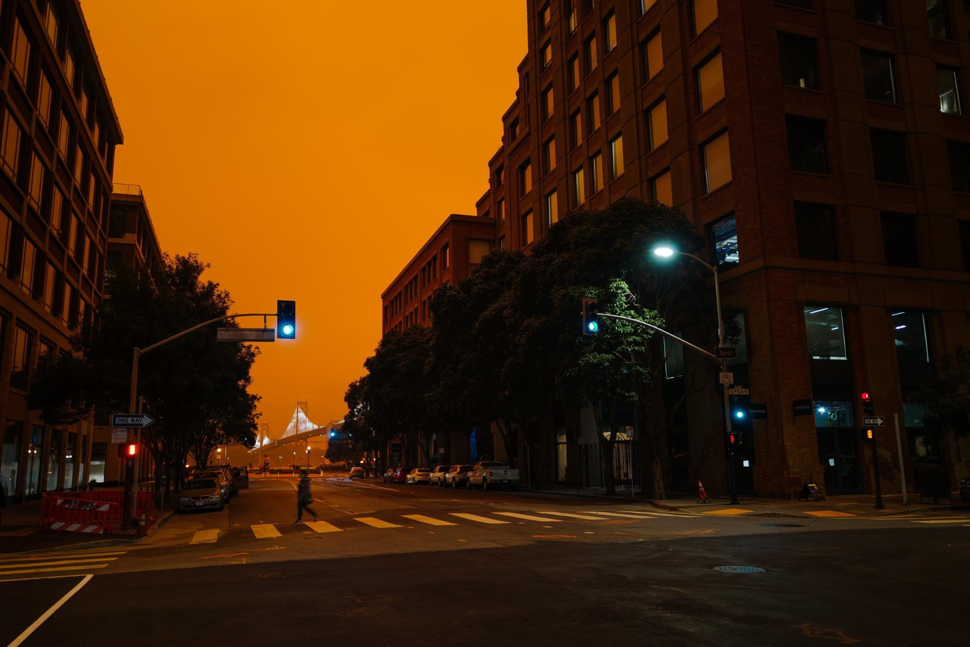 San Francisco Bay Area during the 2020 wildfires in California.